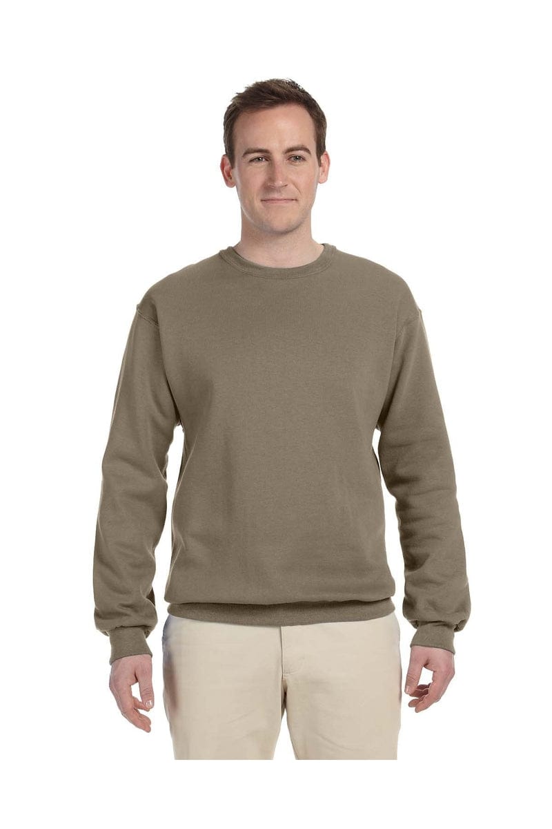 Jerzees Sweatshirts/Fleece S / Safari Jerzees 562: Adult 8 oz. NuBlend® Fleece Crew
