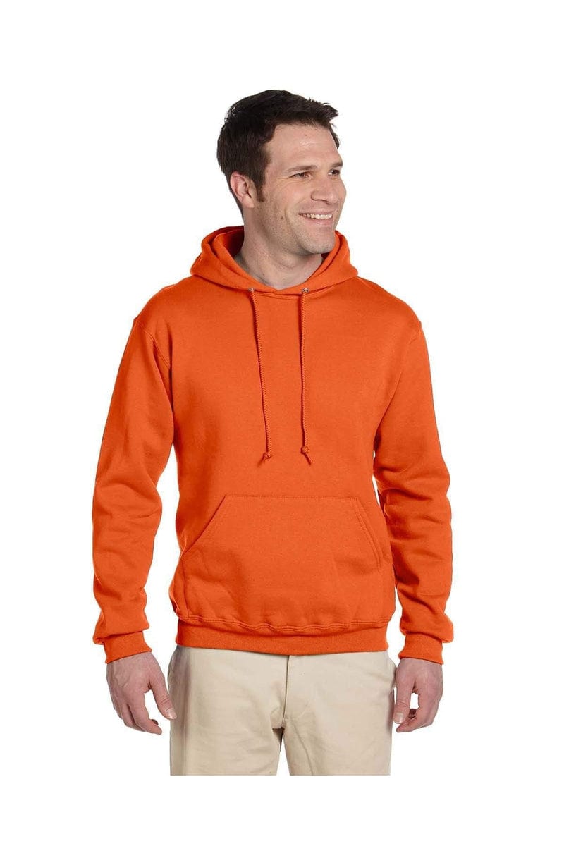 Jerzees Sweatshirts/Fleece S / Safety Orange JERZEES 4997: SUPER SWEATS NuBlend Pullover Hooded Sweatshirt