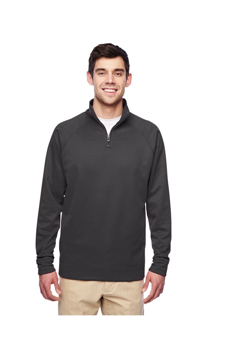 Jerzees Sweatshirts/Fleece S / Stealth Jerzees PF95MR: Adult 6 oz. DRI-POWER(r) SPORT Quarter-Zip Cadet Collar Sweatshirt