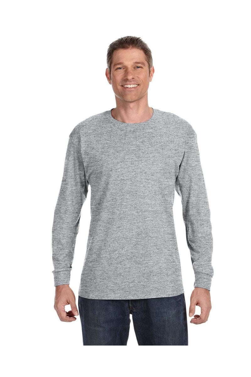 Jerzees T-Shirts 2XL / Athletic Heather Jerzees 29L: Adult 5.6 oz. DRI-POWER® ACTIVE Long-Sleeve T-Shirt, Traditional Colors
