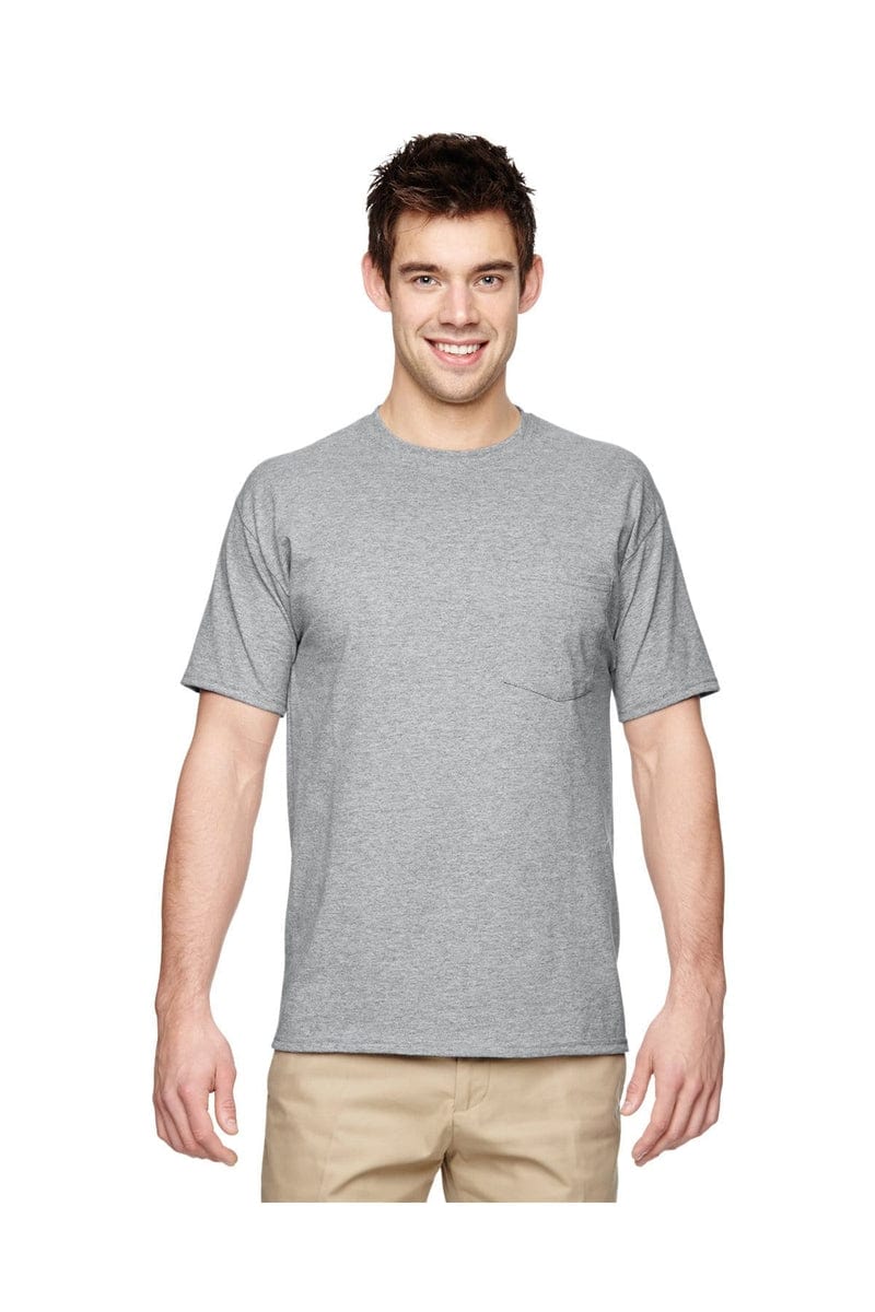 Jerzees T-Shirts 5XL / Athletic Heather Jerzees 29P: Adult 5.6 oz. DRI-POWER® ACTIVE Pocket T-Shirt, Basic Colors