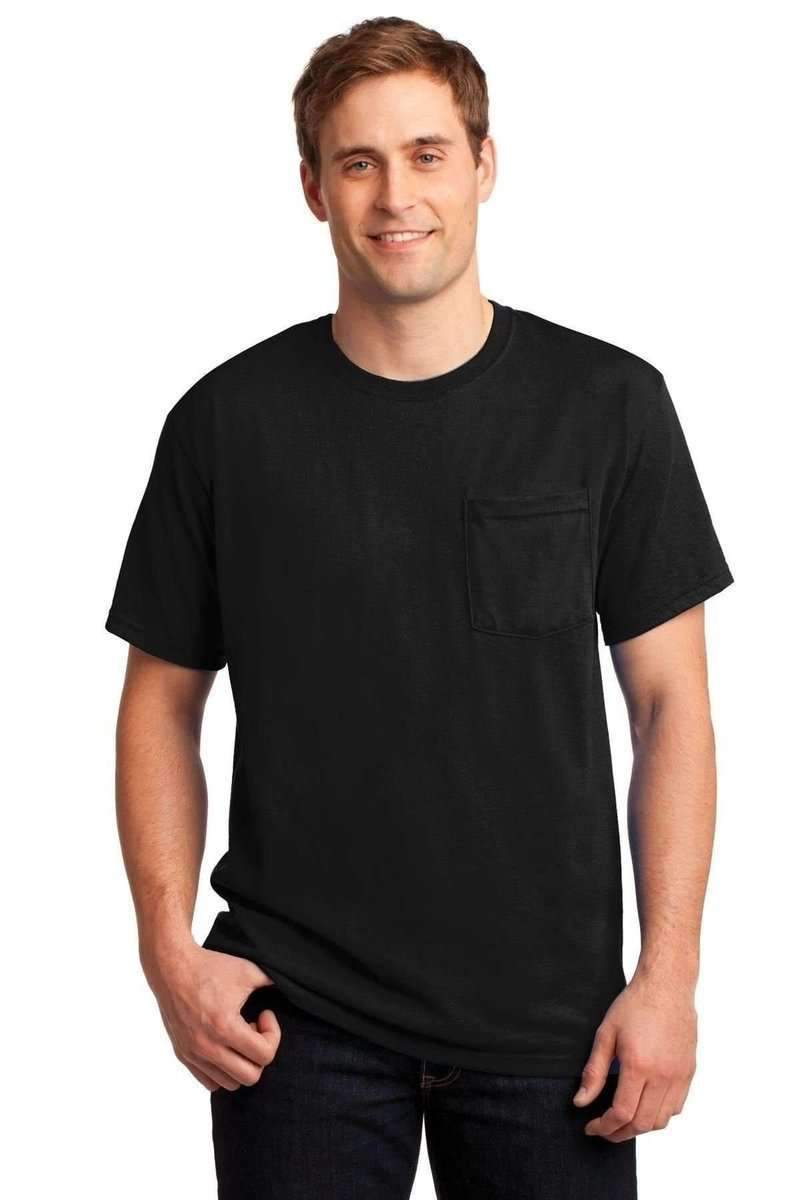 Jerzees T-Shirts JERZEES 29P: Dri-Power Active 50/50 Cotton/Poly Pocket T Shirt