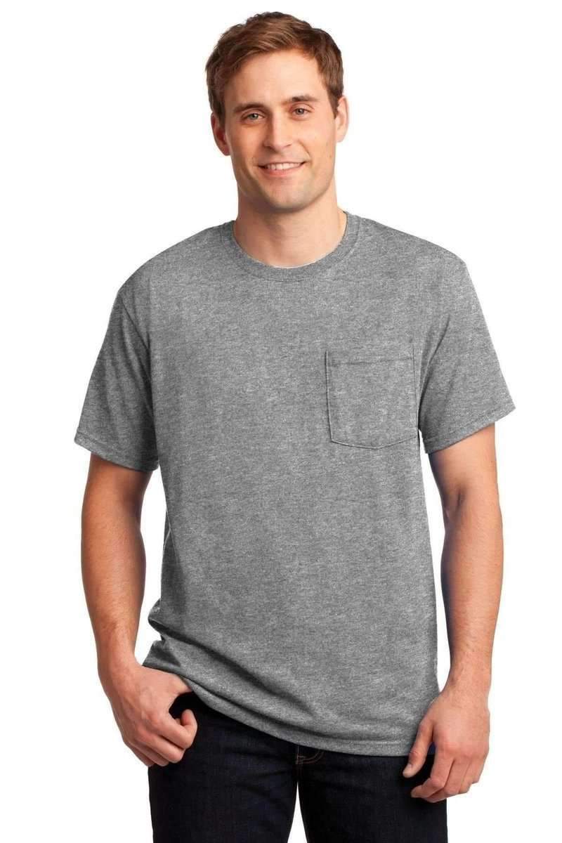 Jerzees T-Shirts JERZEES 29P: Dri-Power Active 50/50 Cotton/Poly Pocket T Shirt
