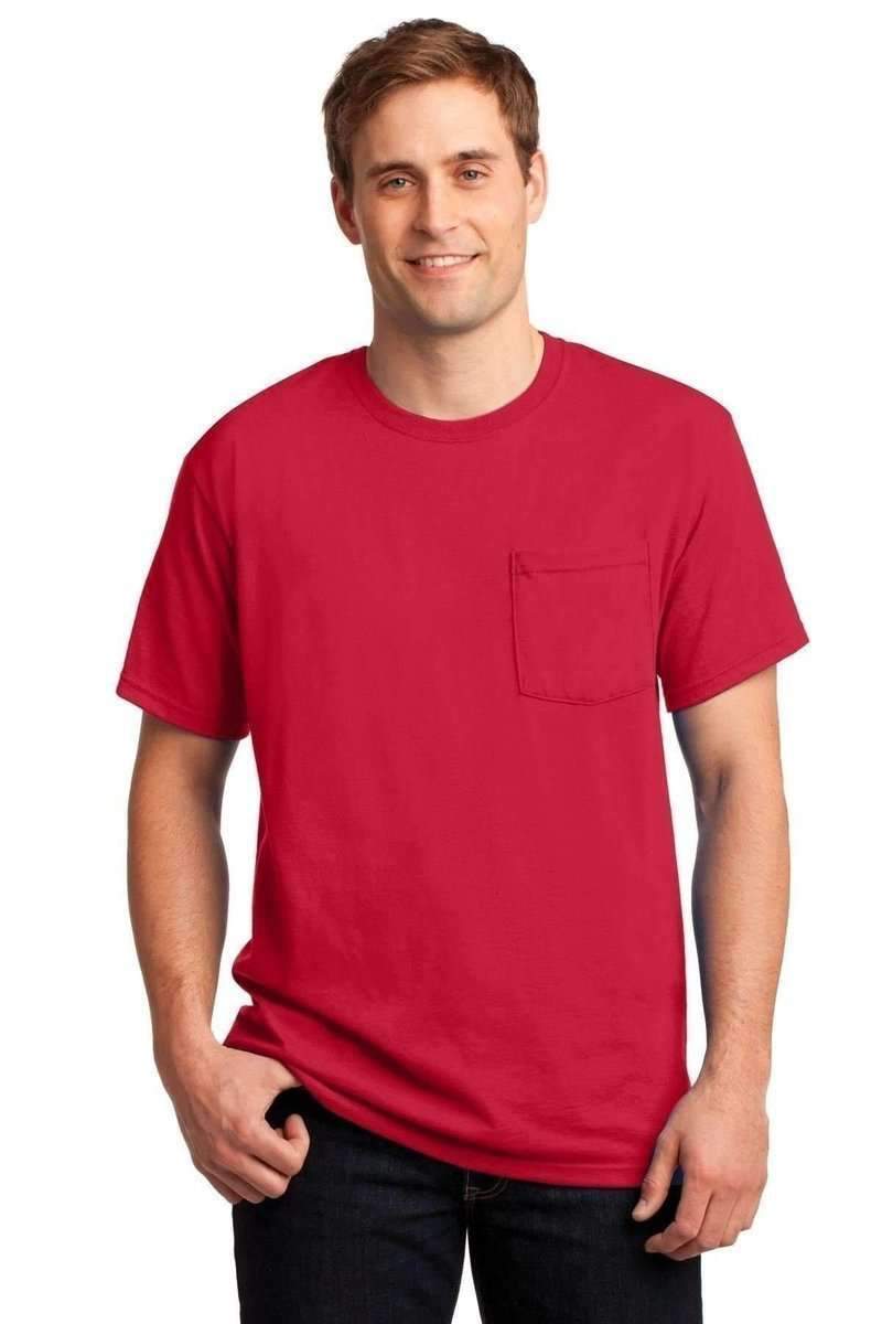 Jerzees T-Shirts JERZEES 29P: Dri-Power Active 50/50 Cotton/Poly Pocket T Shirt