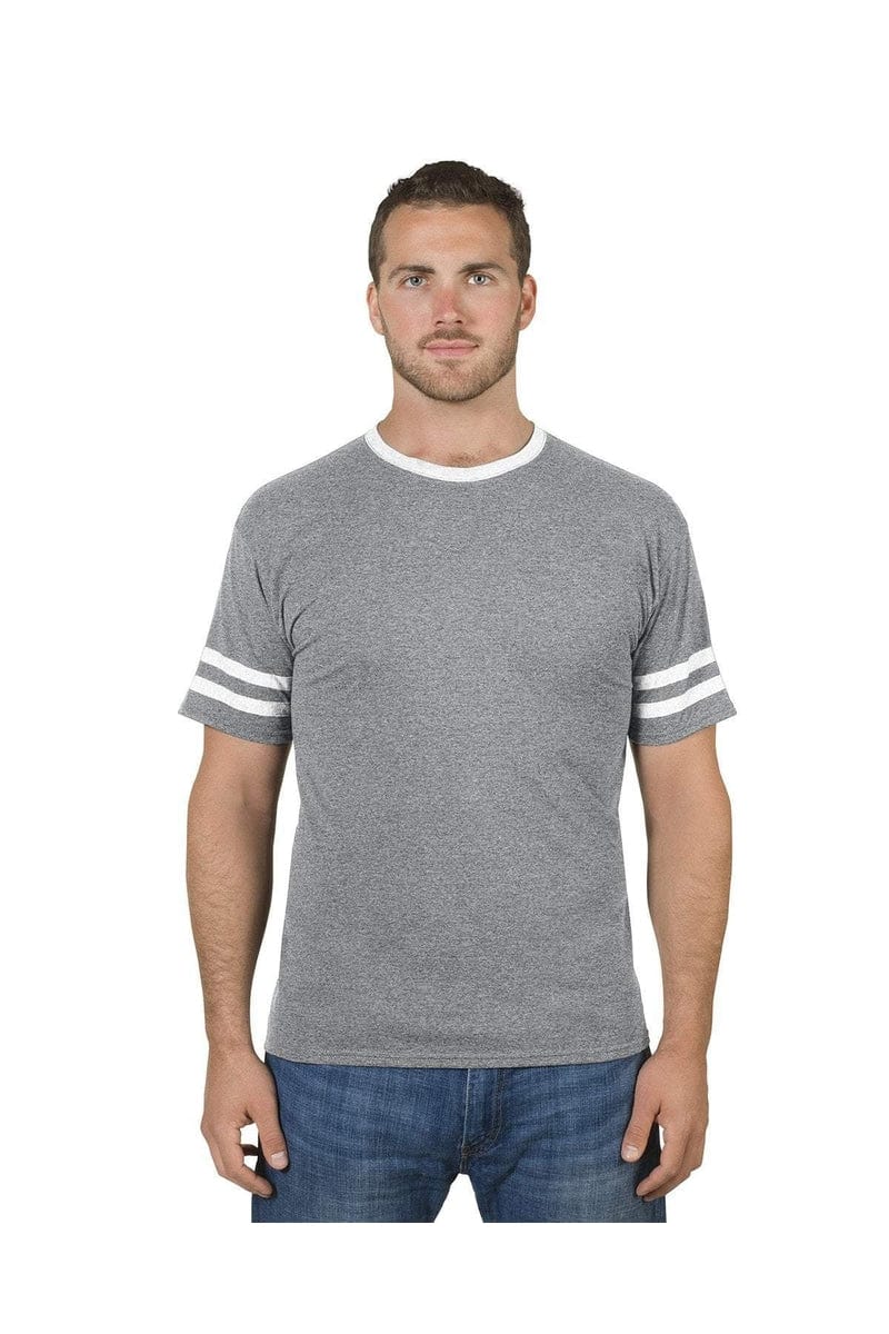 Jerzees T-Shirts Jerzees 602MR: Adult 4.5 oz. TRI-BLEND Varsity Ringer T-Shirt