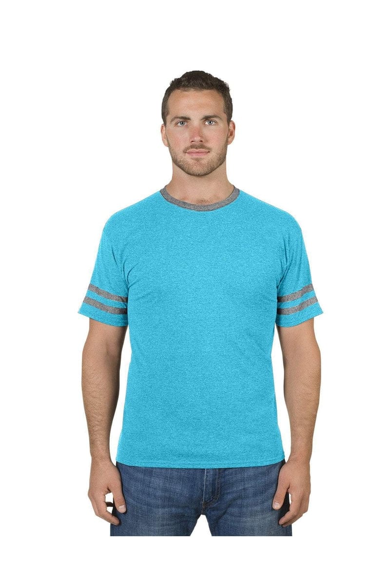 Jerzees T-Shirts Jerzees 602MR: Adult 4.5 oz. TRI-BLEND Varsity Ringer T-Shirt