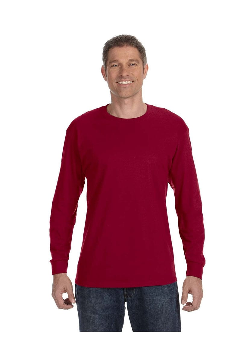 Jerzees T-Shirts S / Cardinal Jerzees 29L: Adult 5.6 oz. DRI-POWER® ACTIVE Long-Sleeve T-Shirt