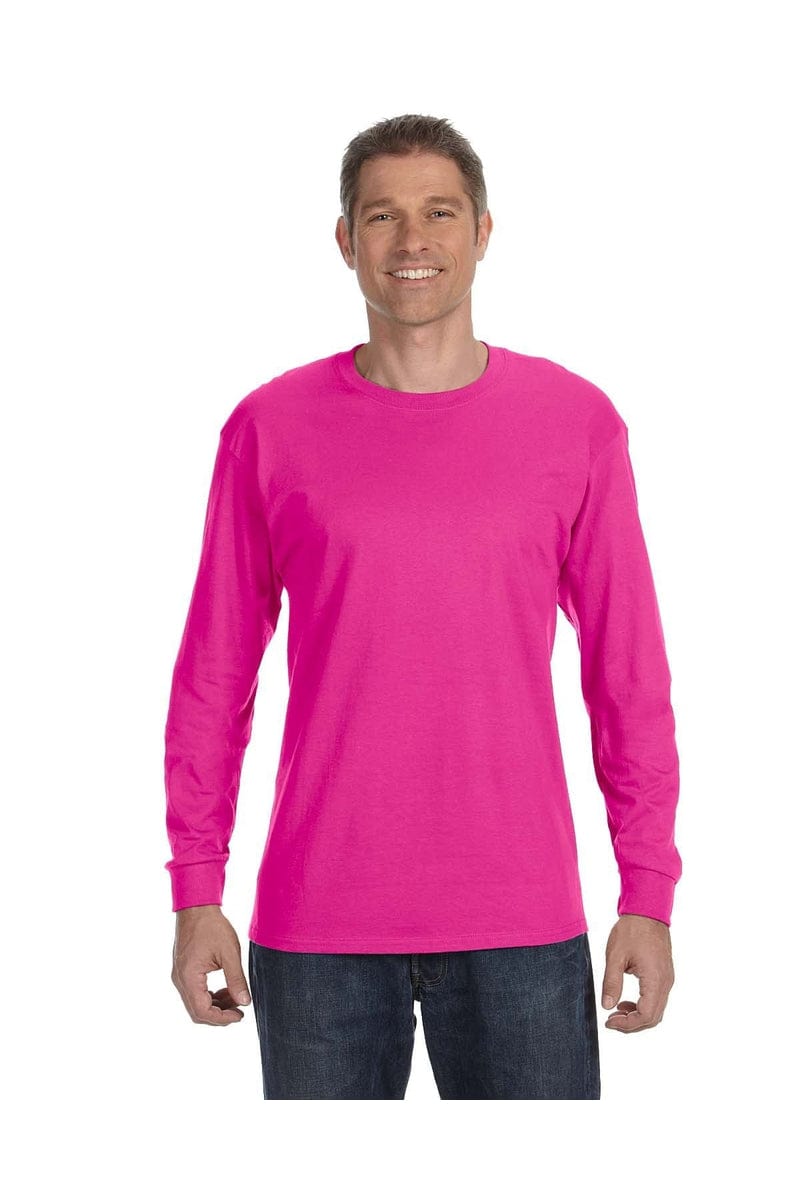Jerzees T-Shirts S / Cyber Pink Jerzees 29L: Adult 5.6 oz. DRI-POWER® ACTIVE Long-Sleeve T-Shirt