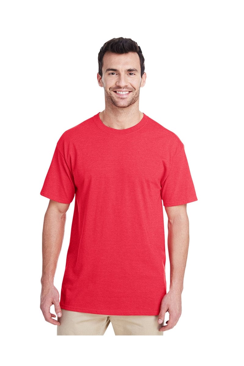 Jerzees T-Shirts S / Fiery Red Hthr Jerzees 460R: Adult 4.6 oz. Premium Ringspun T-Shirt