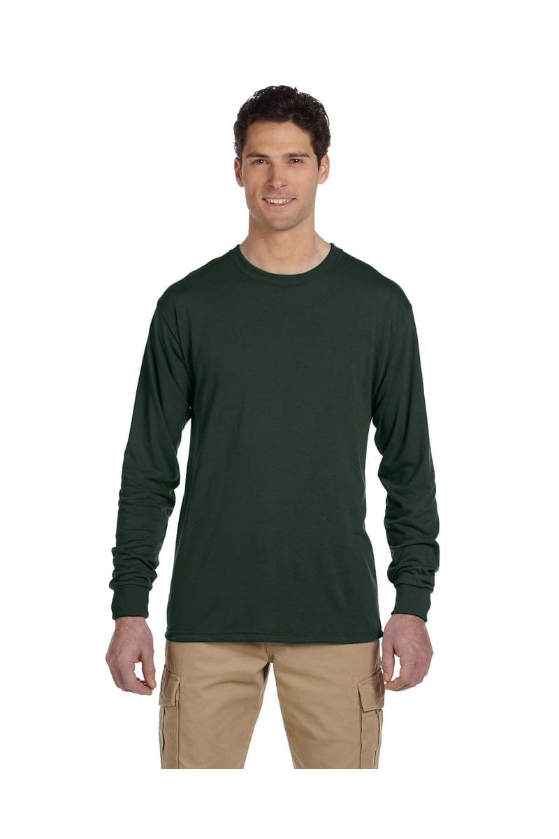 Jerzees T-Shirts S / Forest Green Jerzees 21ML: Adult 5.3 oz. DRI-POWER® SPORT Long-Sleeve T-Shirt