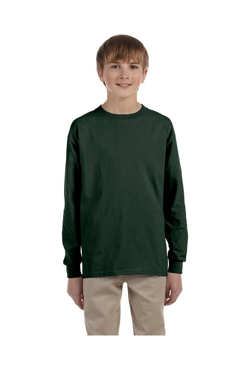 Jerzees T-Shirts S / Forest Green JERZEES 29BL: Youth DRI-POWER® ACTIVE Long-Sleeve T-Shirt