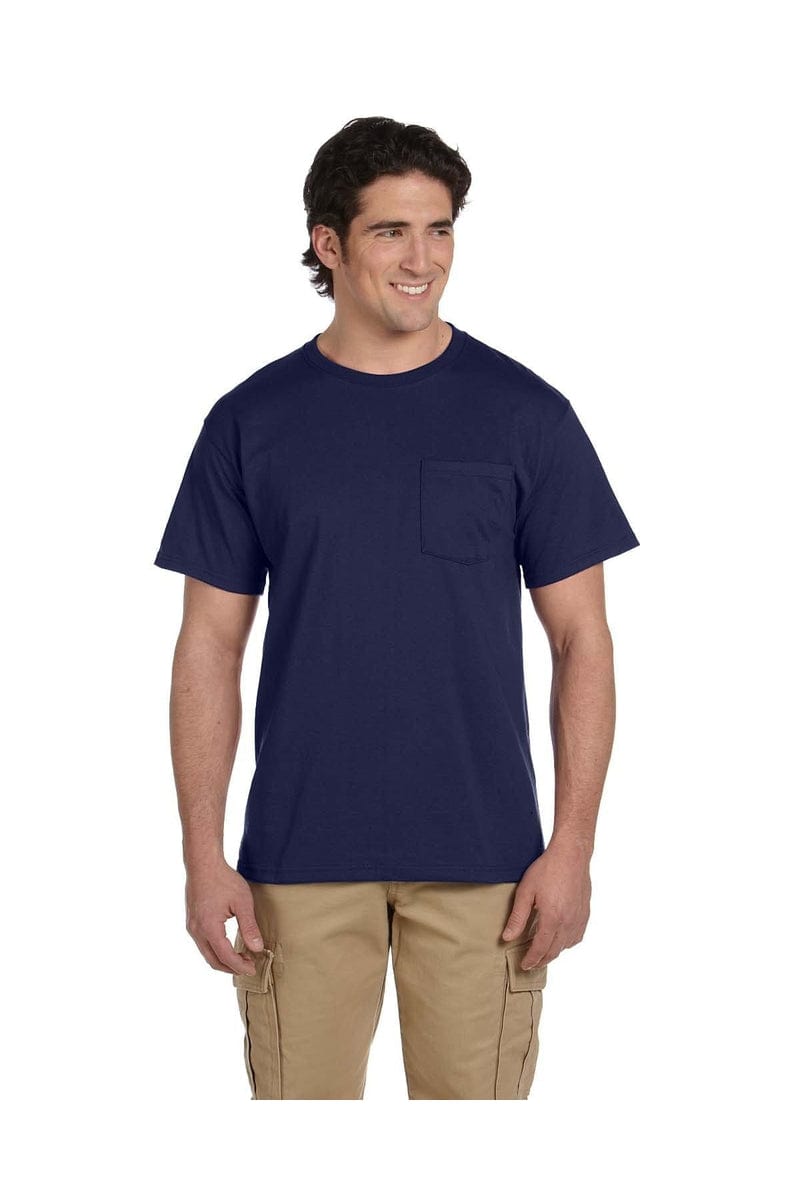 Jerzees T-Shirts 5XL / J Navy Jerzees 29P: Adult 5.6 oz. DRI-POWER® ACTIVE Pocket T-Shirt, Basic Colors