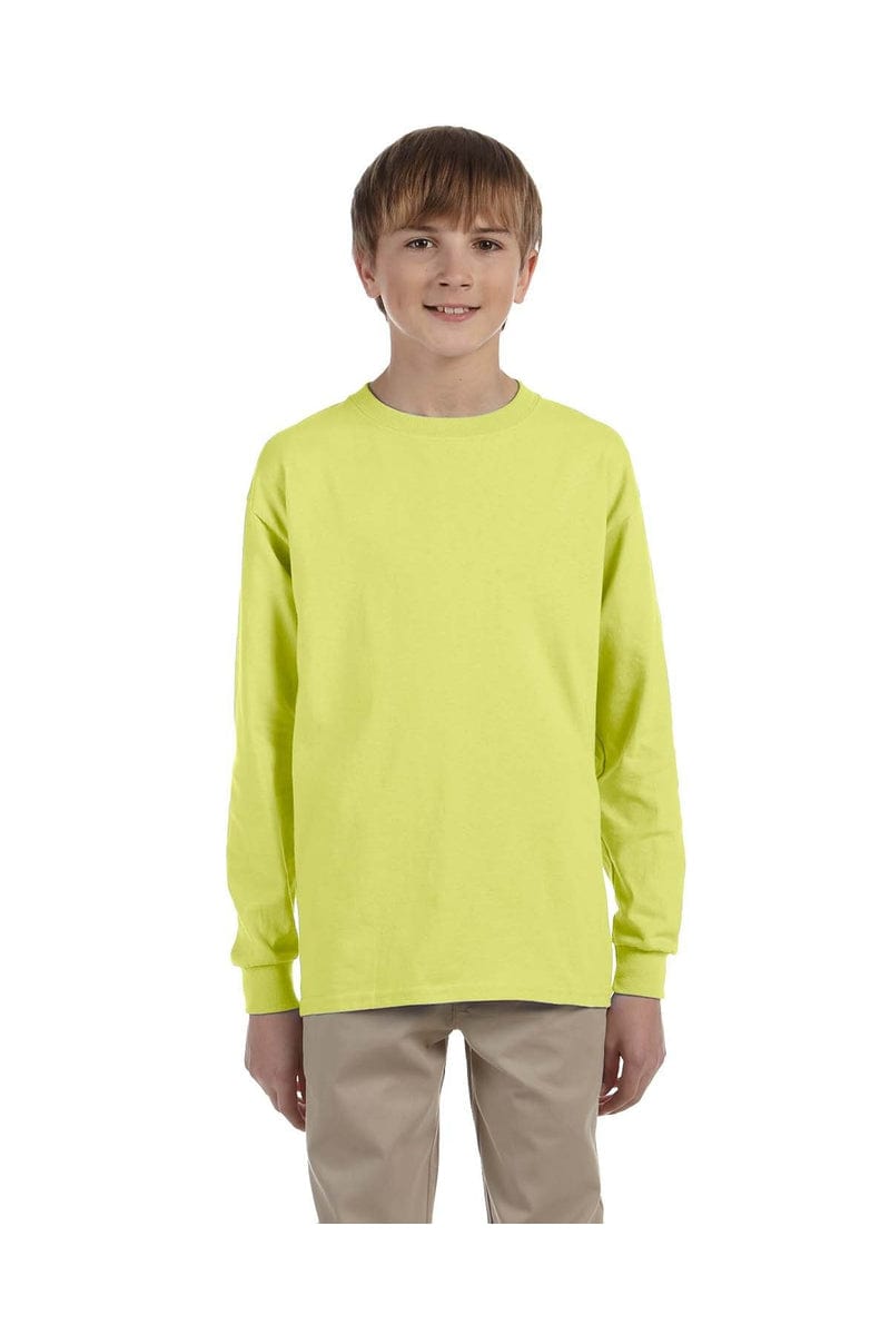 Jerzees T-Shirts S / Safety Green JERZEES 29BL: Youth DRI-POWER® ACTIVE Long-Sleeve T-Shirt