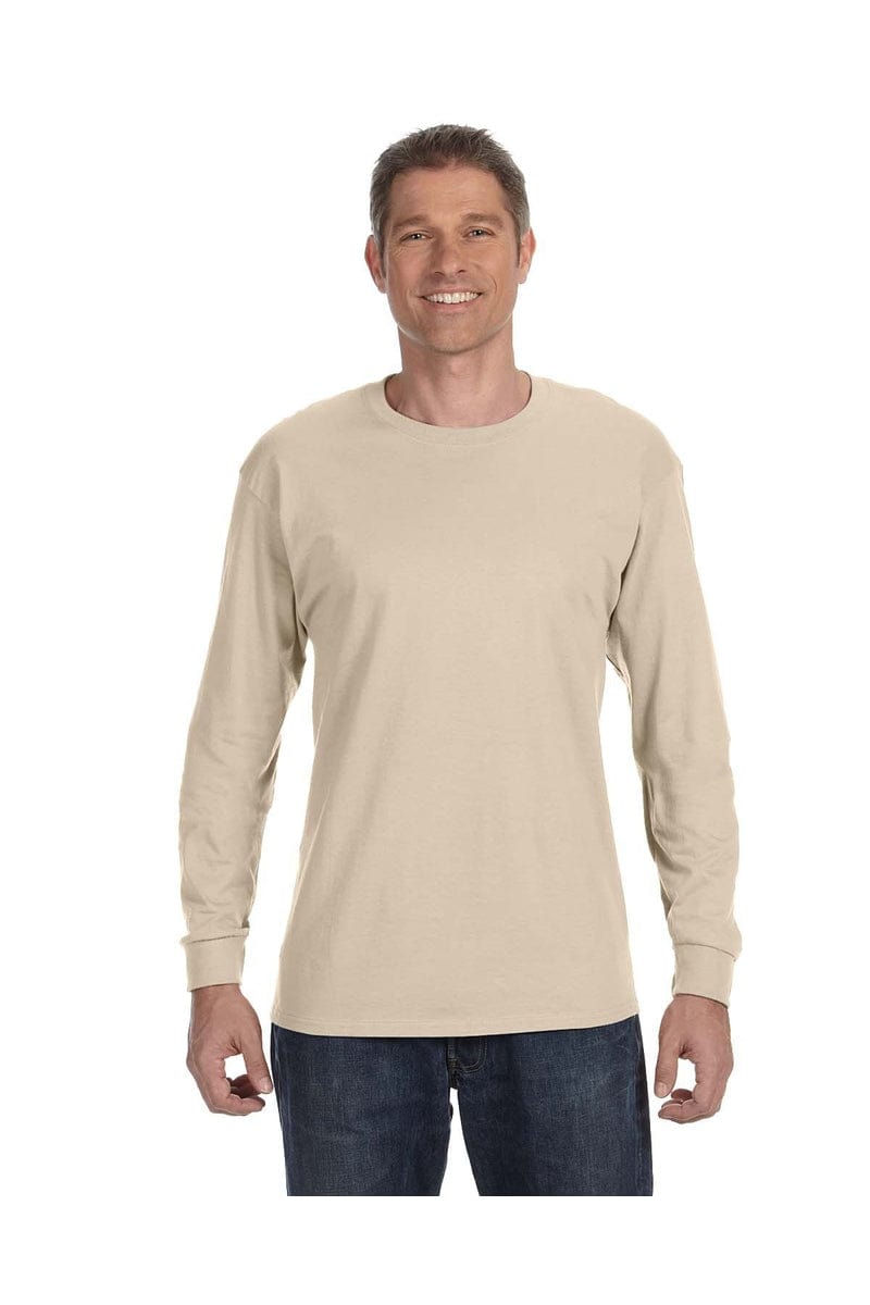 Jerzees T-Shirts S / Sandstone Jerzees 29L: Adult 5.6 oz. DRI-POWER® ACTIVE Long-Sleeve T-Shirt