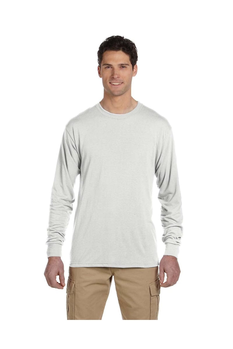 Jerzees T-Shirts S / White Jerzees 21ML: Adult 5.3 oz. DRI-POWER® SPORT Long-Sleeve T-Shirt