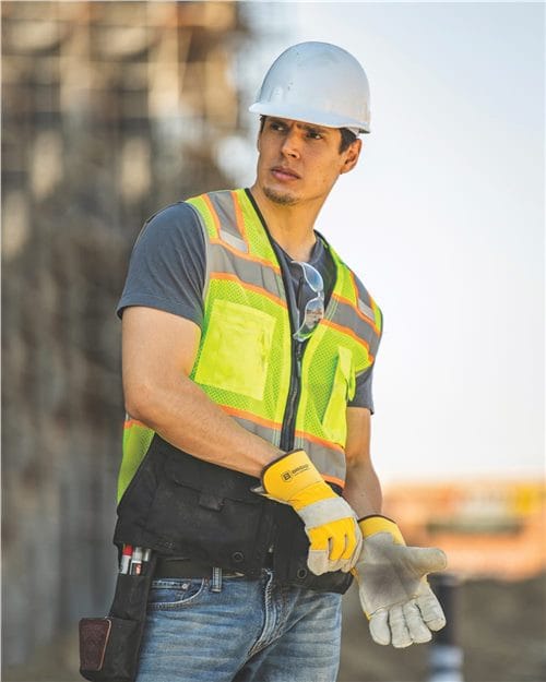 Kishigo 1515-1516-Unisex Premium Black Series Black Bottom Class 2 Vest in 