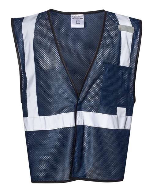 Kishigo B120-131-Unisex EV Series Enhanced Visibility Non-ANSI Vest in Navy Blue - B127