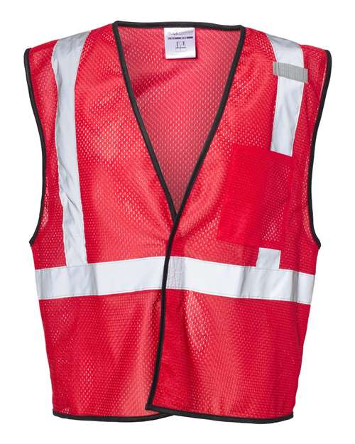 Kishigo B120-131-Unisex EV Series Enhanced Visibility Non-ANSI Vest in Red - B122