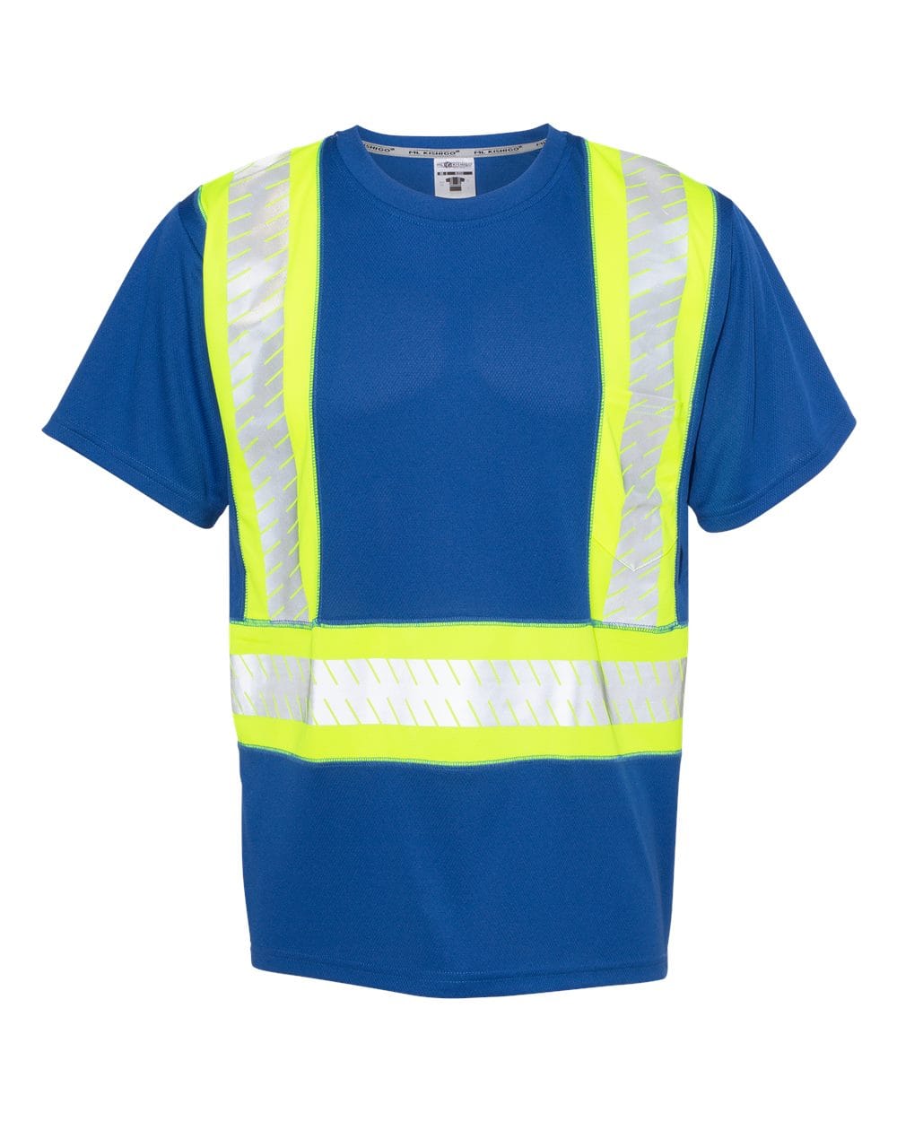 Kishigo T-Shirts - Premium Kishigo B200-204 Unisex EV Series® Enhanced Visibility Contrast Pocket T-Shirt