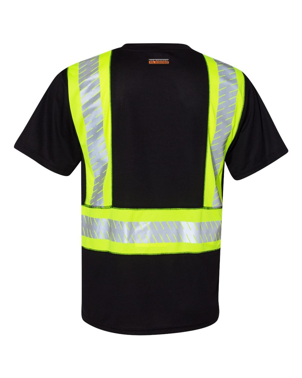 Kishigo T-Shirts - Premium M / Black/ Lime - B200 Kishigo B200-204 Unisex EV Series® Enhanced Visibility Contrast Pocket T-Shirt