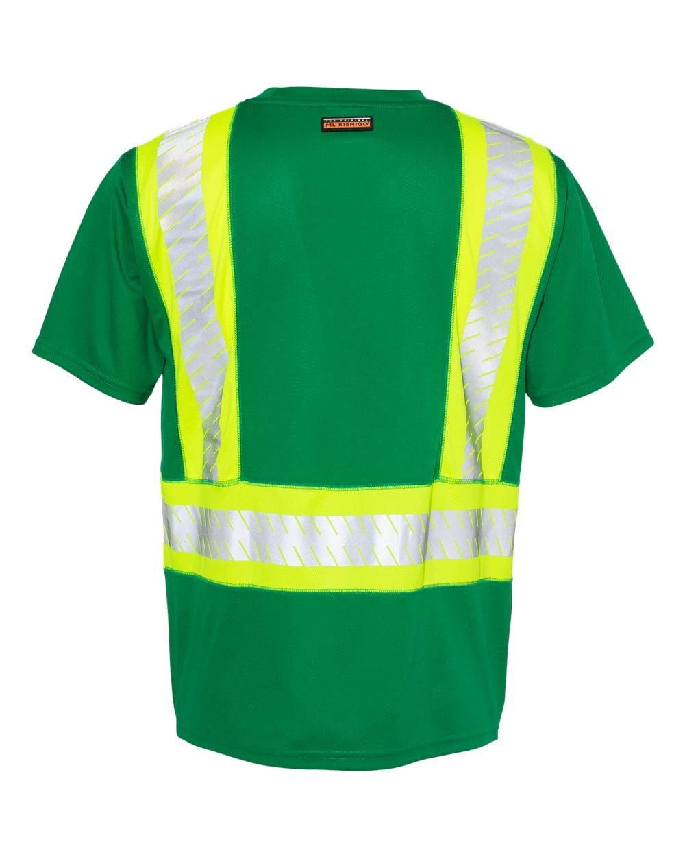 Kishigo T-Shirts - Premium M / Green/ Lime - B204 Kishigo B200-204 Unisex EV Series® Enhanced Visibility Contrast Pocket T-Shirt