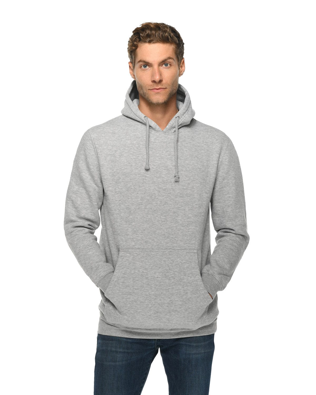 Lane Seven Sweatshirts/Fleece XS / Heather Grey Lane Seven LS19001: Unisex Heavyweight Pullover Hooded Sweatshirt