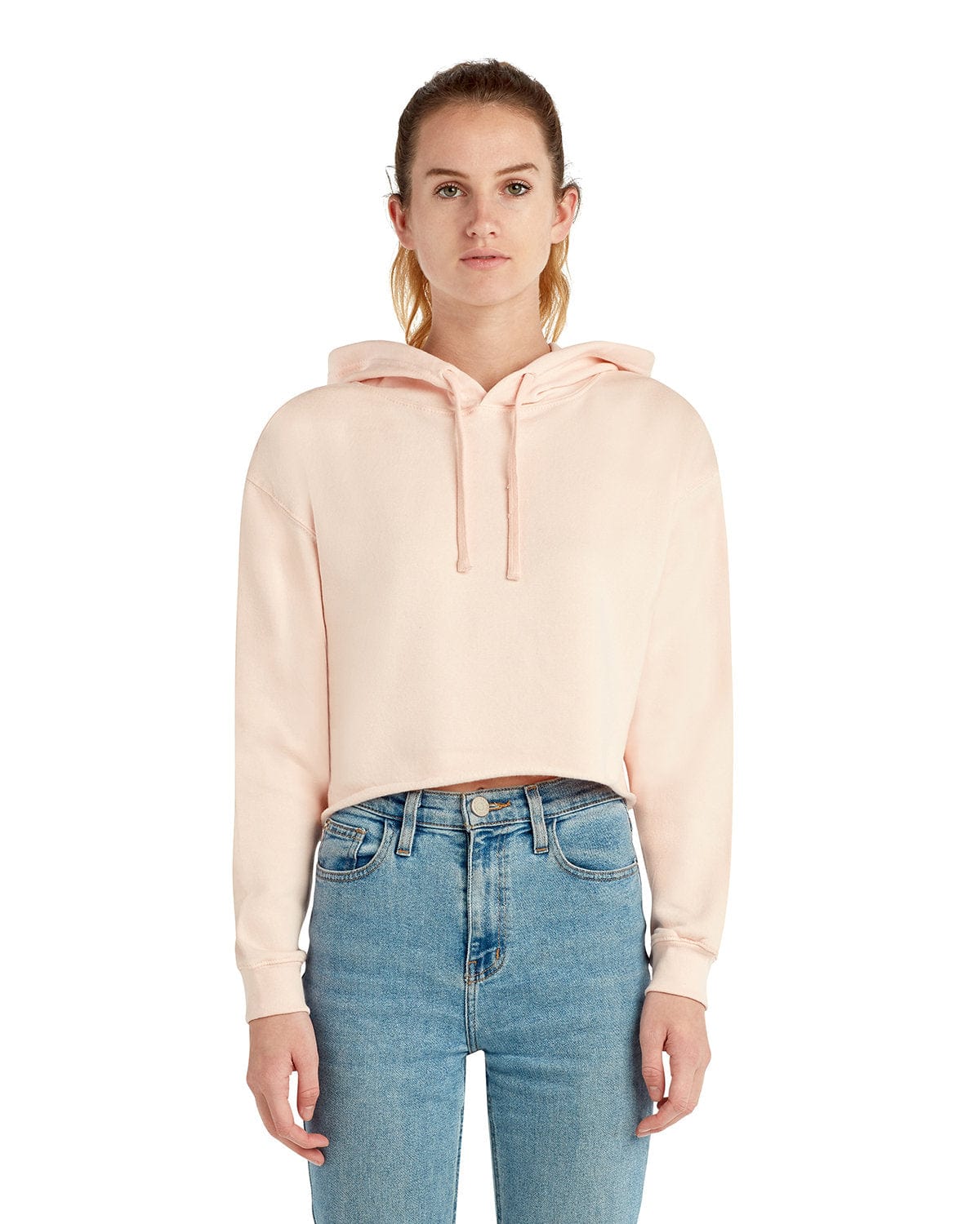 Lane Seven Sweatshirts/Fleece XS / Pale Pink Lane Seven LS12000: Ladies' Cropped Fleece Hoodie