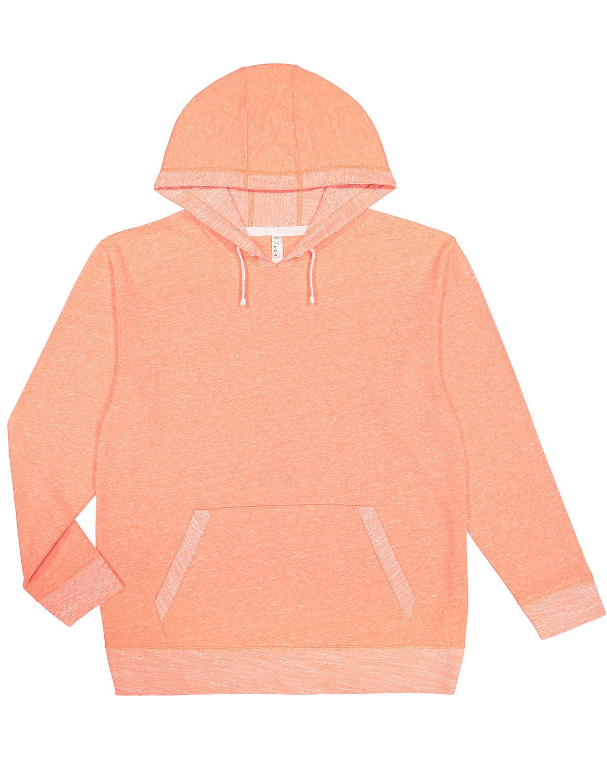 LAT Sweatshirts/Fleece XS / Papaya Melange LAT 6779: Adult Harborside Melange French Terry Hooded Sweatshirt