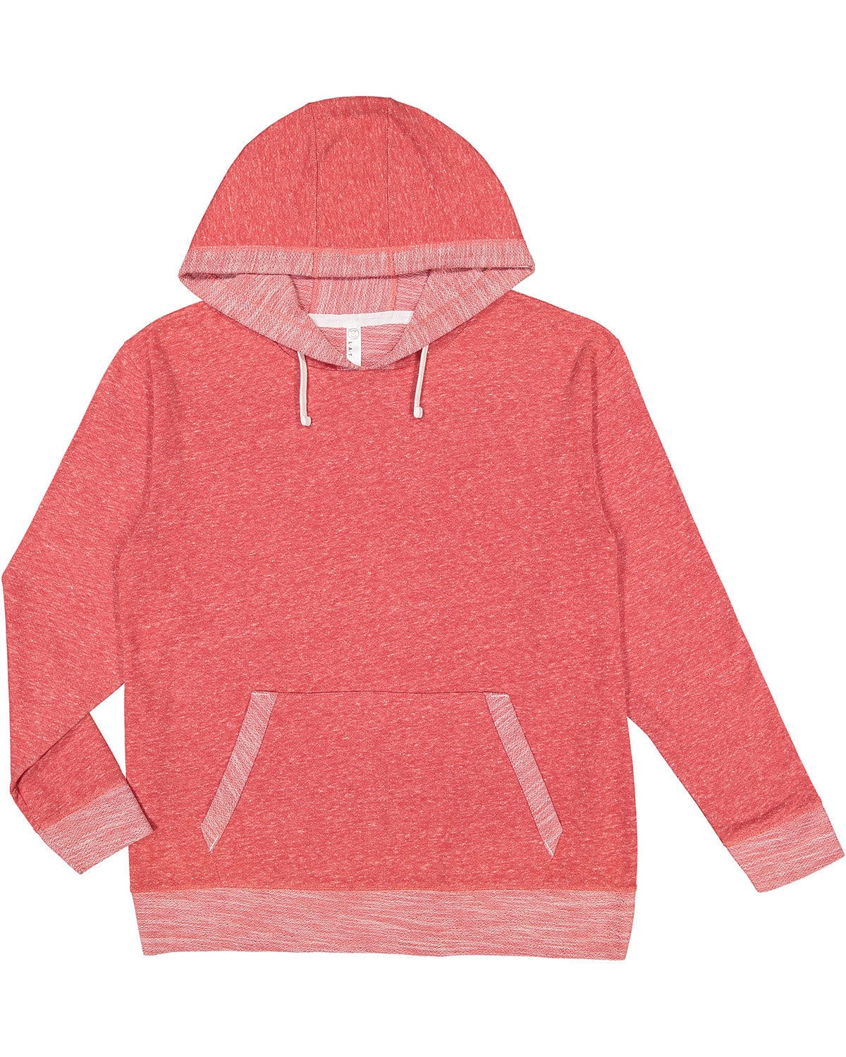 LAT Sweatshirts/Fleece XS / Red Melange LAT 6779: Adult Harborside Melange French Terry Hooded Sweatshirt