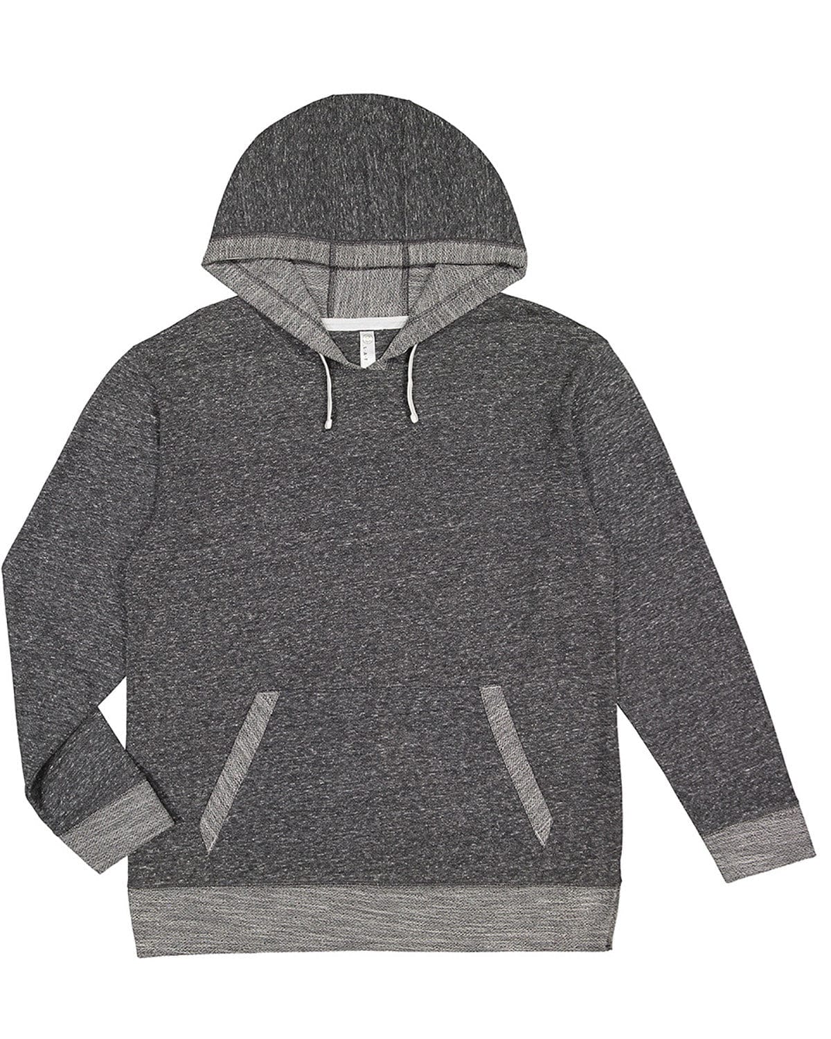LAT Sweatshirts/Fleece XS / Smoke Melange LAT 6779: Adult Harborside Melange French Terry Hooded Sweatshirt