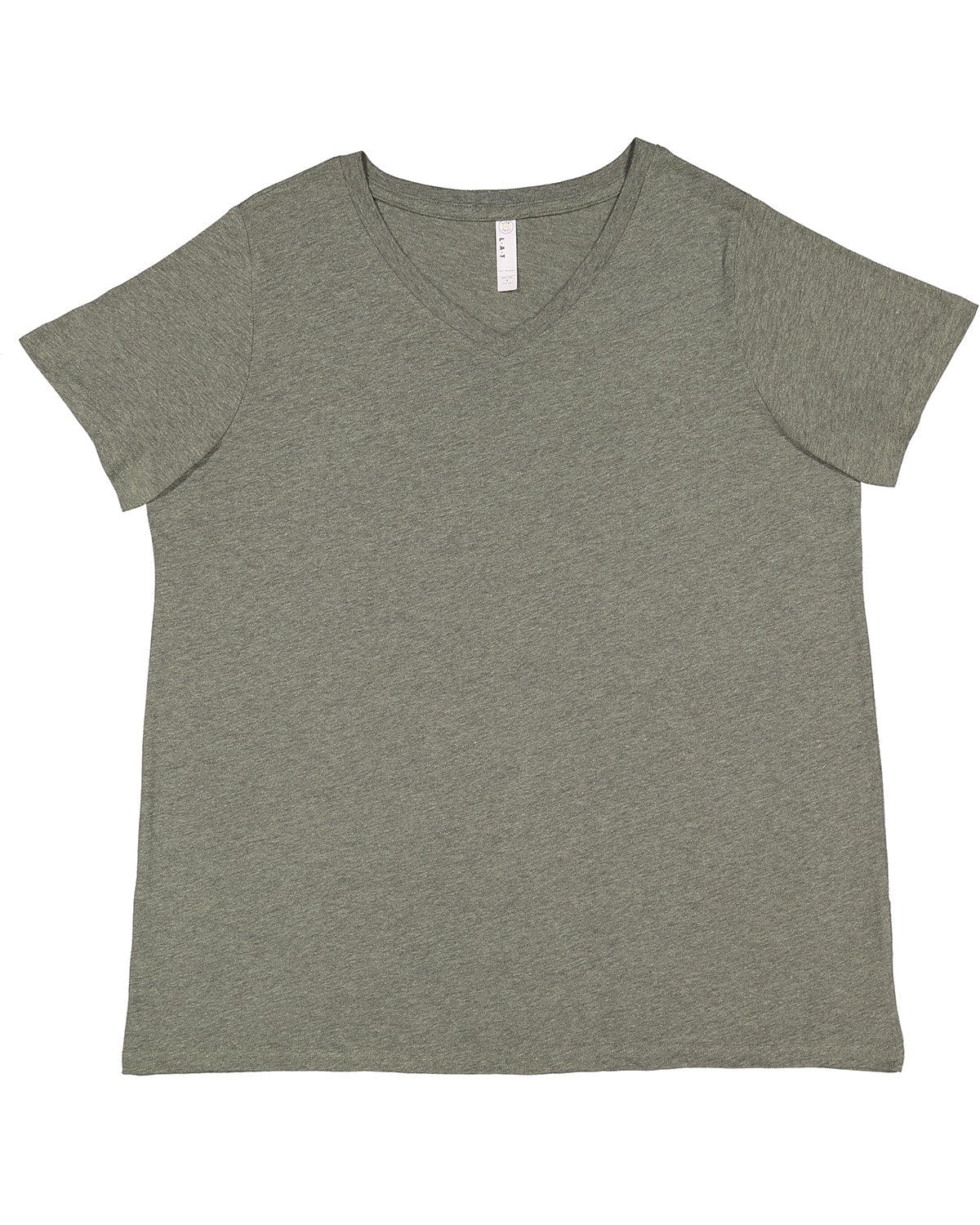 LAT T-Shirts 14-16 / Bamboo Blackout LAT 3817 Ladies' Curvy V-Neck Fine Jersey T-Shirt