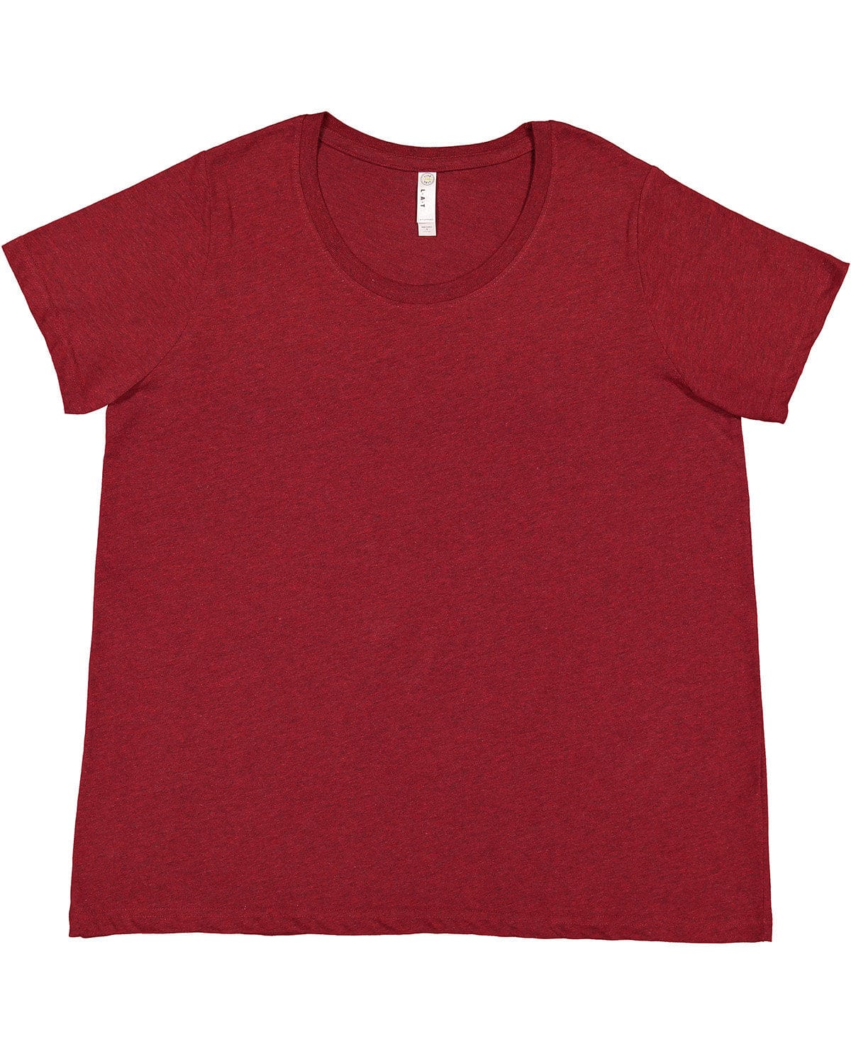 LAT T-Shirts 14-16 / Cardinal Blkout LAT 3816 Ladies' Curvy Fine Jersey T-Shirt