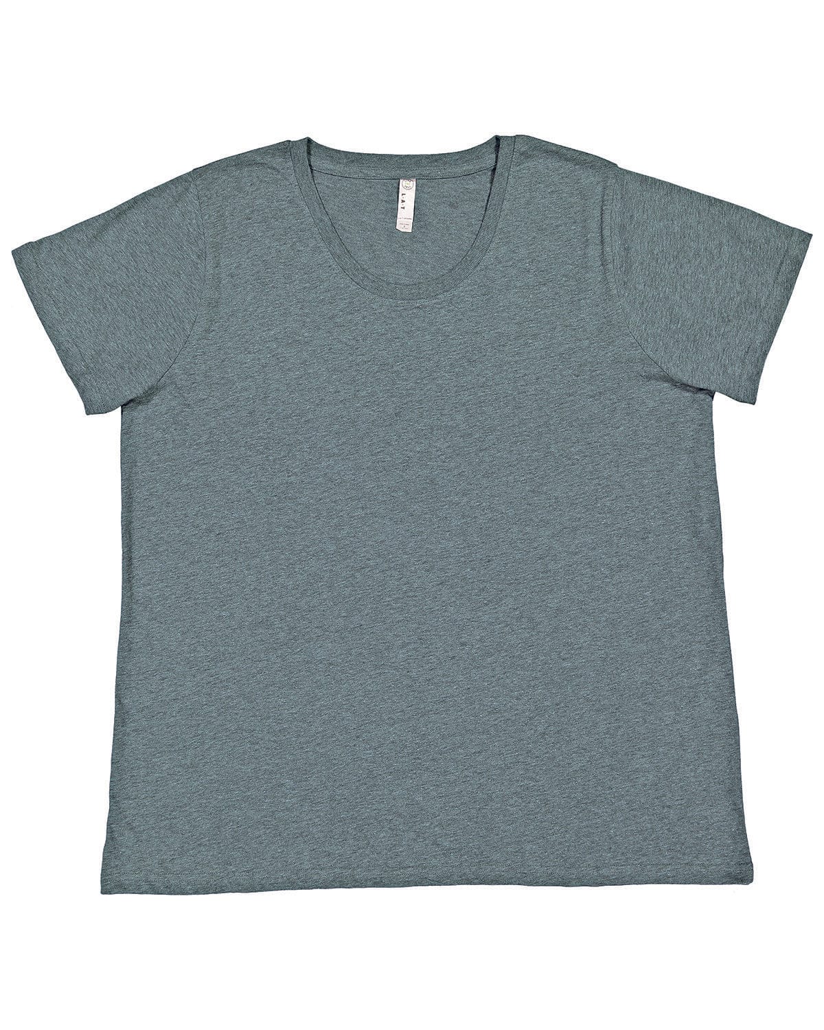LAT T-Shirts 14-16 / Ice Blackout LAT 3816 Ladies' Curvy Fine Jersey T-Shirt