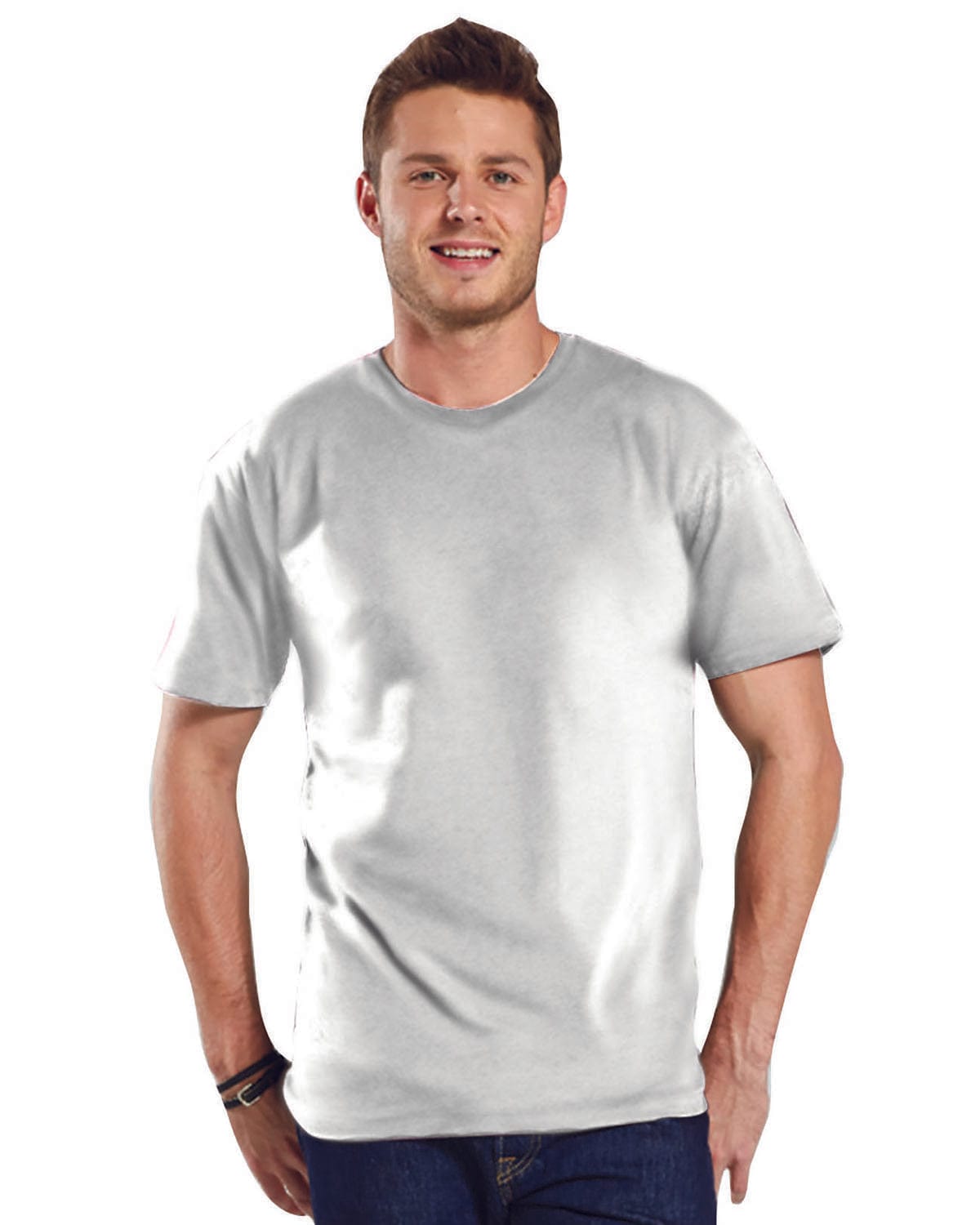 LAT T-Shirts L / Blended White LAT 6901: Men's Fine Jersey T-Shirt, Extended Colors 3