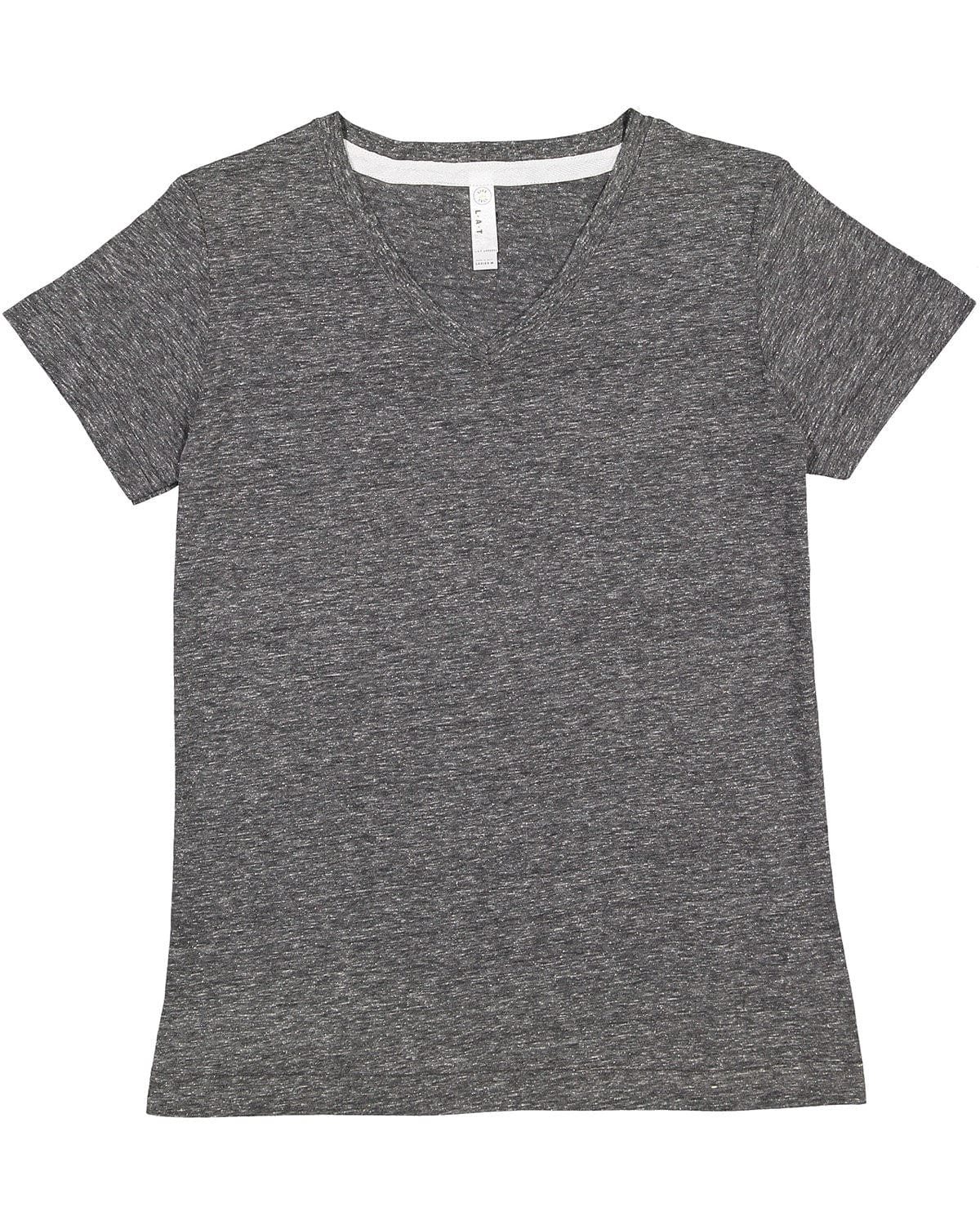 LAT T-Shirts LAT 3591: Ladies' V-Neck Harborside Melange Jersey T-Shirt