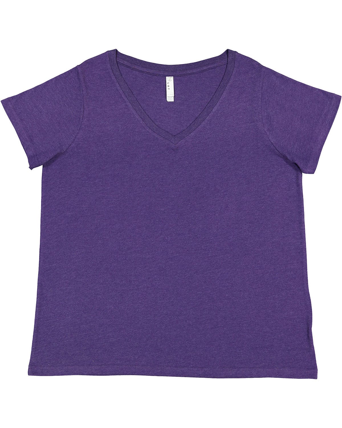 LAT T-Shirts LAT 3817: Ladies' Curvy V-Neck Fine Jersey T-Shirt