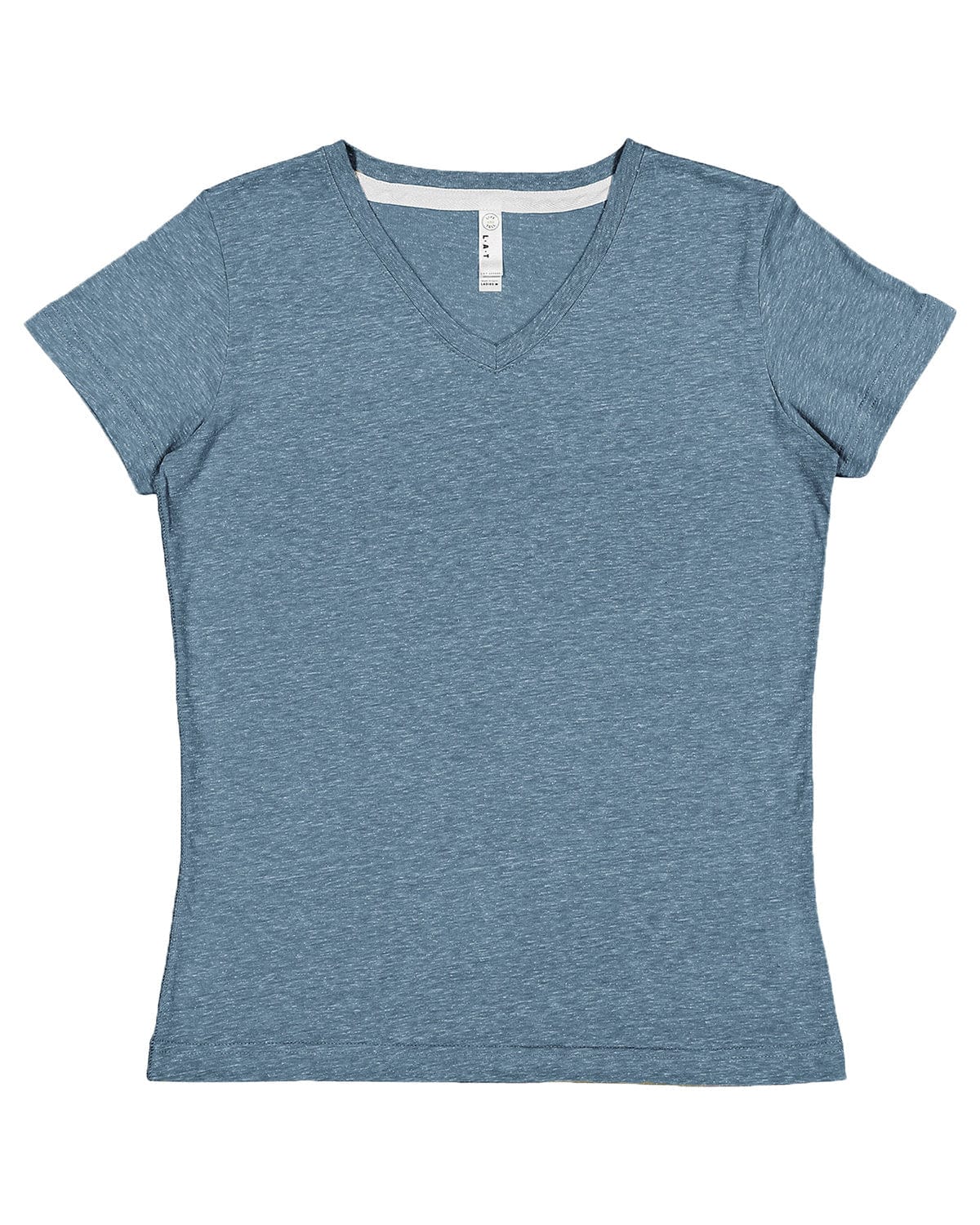 LAT T-Shirts S / Oceanside Melnge LAT 3591: Ladies' V-Neck Harborside Melange Jersey T-Shirt