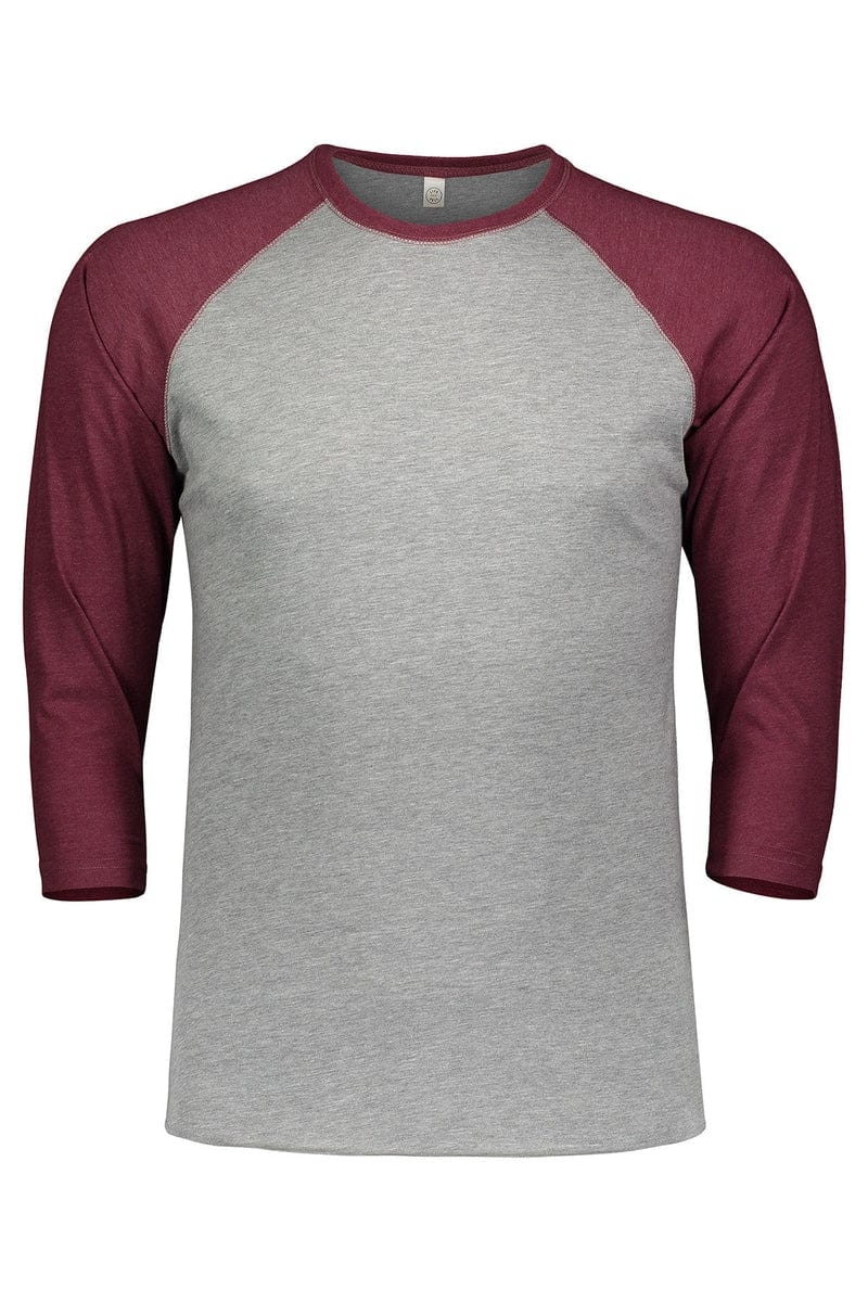 LAT T-Shirts S / Vn Hthr/ Vn Burg LAT 6930: Men's Baseball Fine Jersey T-Shirt