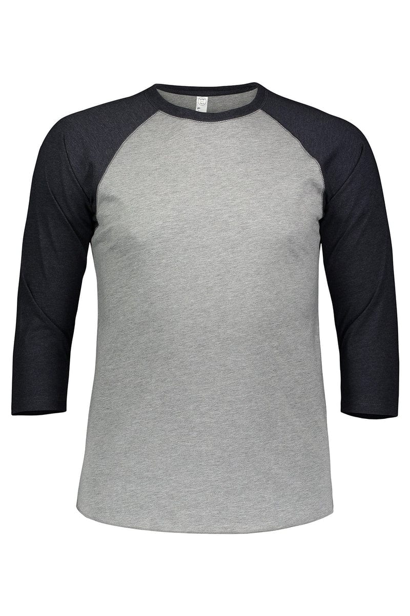 LAT T-Shirts S / Vn Hthr/ Vn Navy LAT 6930: Men's Baseball Fine Jersey T-Shirt