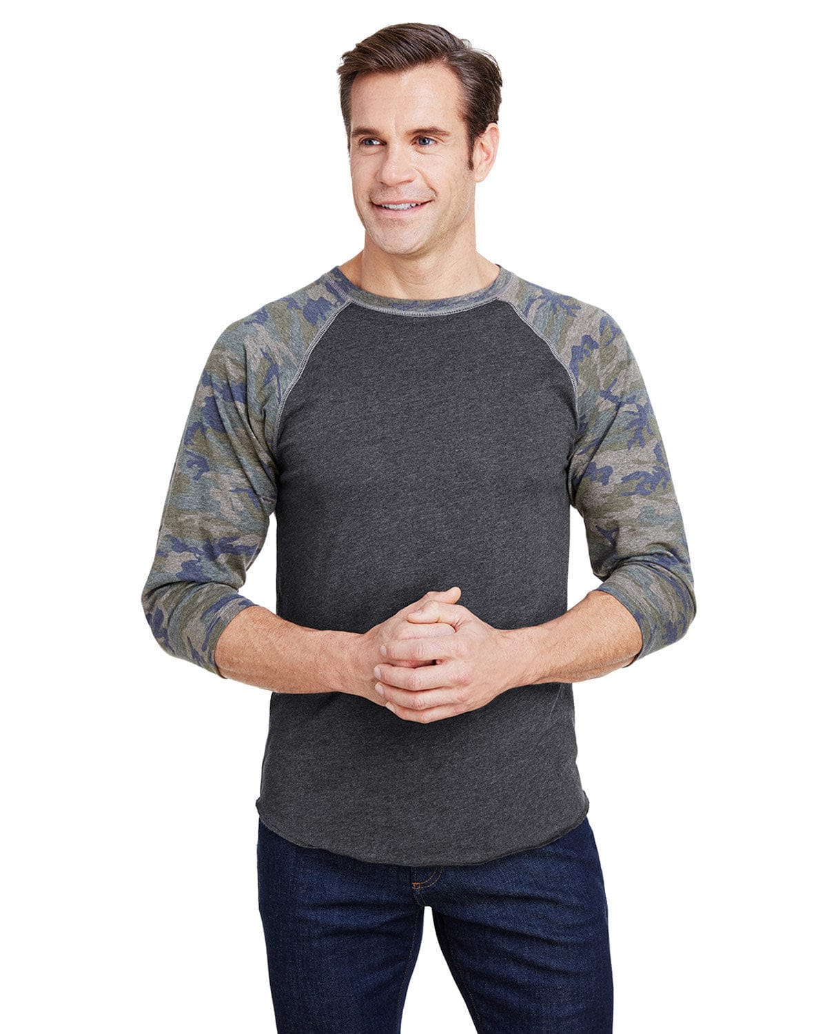 LAT T-Shirts S / Vn Smke/ Vn Camo LAT 6930 Men's Baseball Fine Jersey T-Shirt
