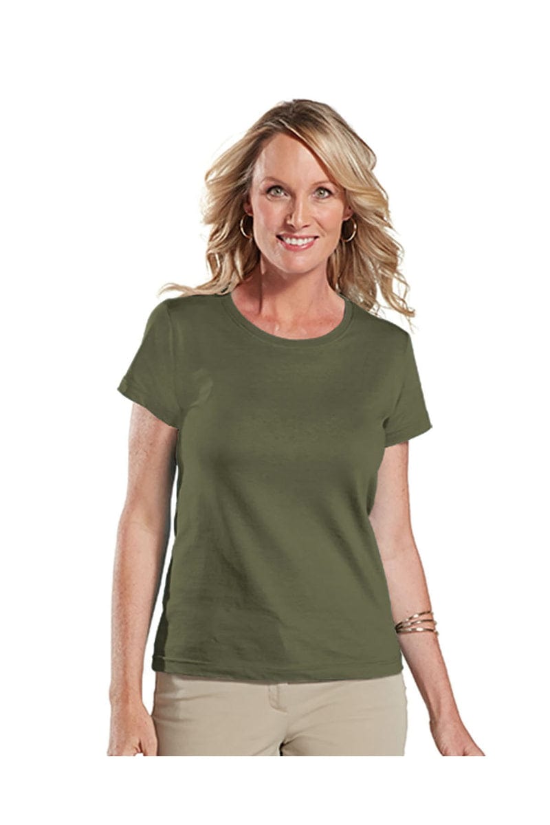 LAT T-Shirts XL / Military Green LAT 3516: Ladies' Fine Jersey T-Shirt, Traditional Colors