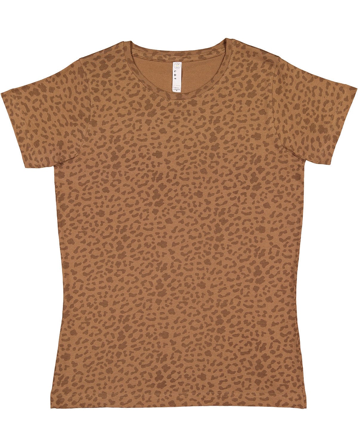 LAT T-Shirts XS / Brown Leopard LAT 3516 Ladies' Fine Jersey T-Shirt, Extended Colors 2