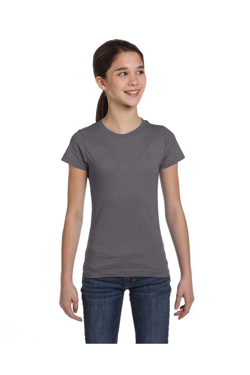 LAT T-Shirts XS / Charcoal LAT 2616: Girls' Fine Jersey T-Shirt