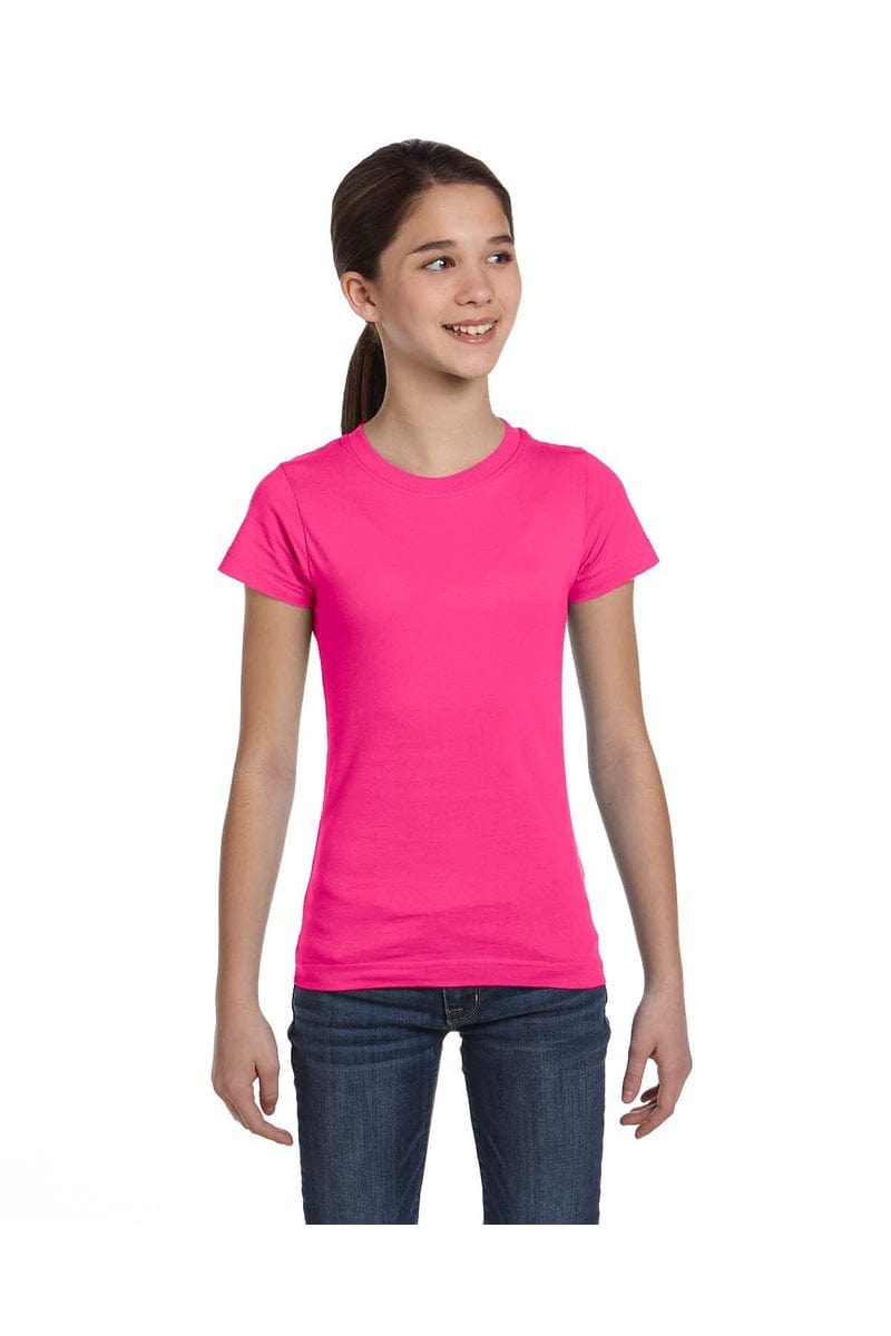 LAT T-Shirts XS / Hot Pink LAT 2616: Girls' Fine Jersey T-Shirt