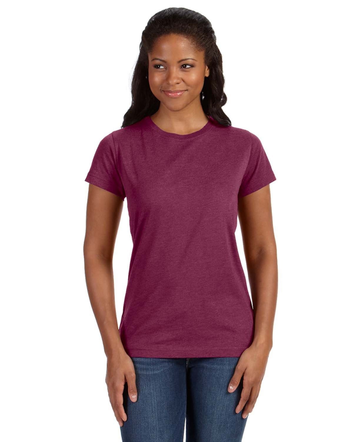 LAT T-Shirts XS / Vintage Burgundy LAT 3516 Ladies' Fine Jersey T-Shirt, Extended Colors 2