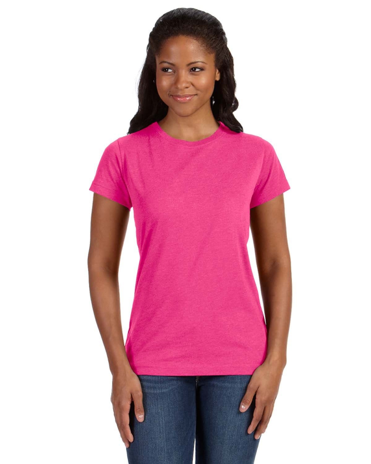 LAT T-Shirts XS / Vintage Hot Pink LAT 3516 Ladies' Fine Jersey T-Shirt, Extended Colors 2