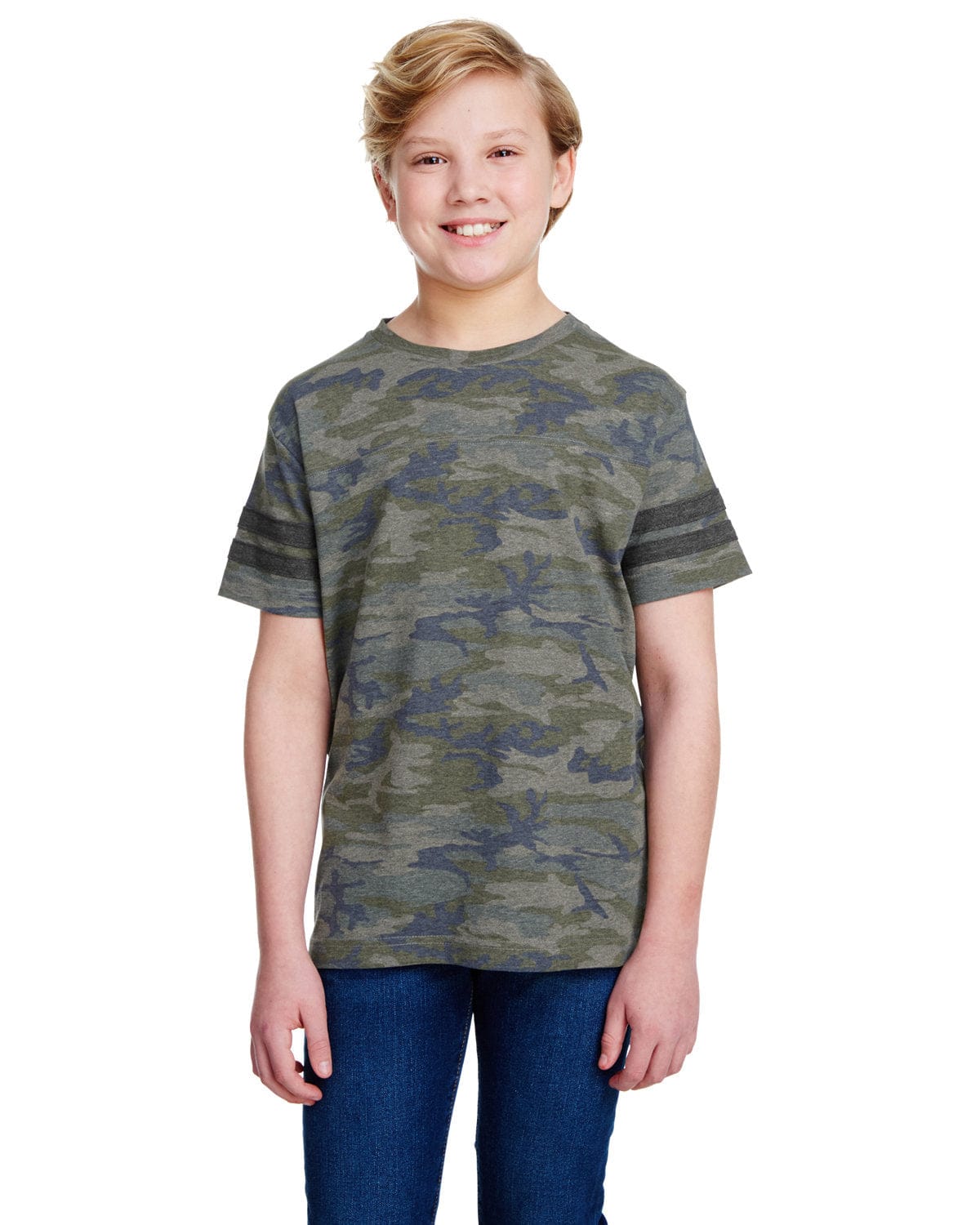 LAT T-Shirts XS / Vn Camo/ Vn Smk LAT 6137 Youth Football Fine Jersey T-Shirt
