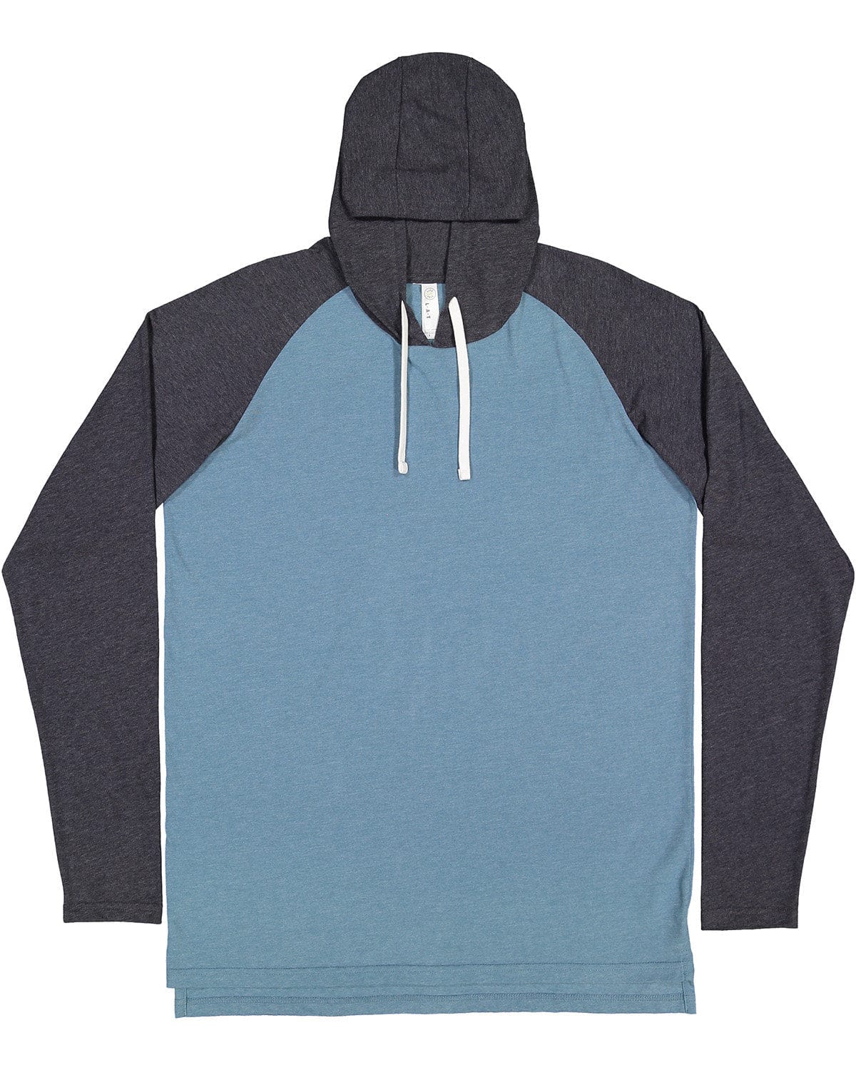 LAT T-Shirts XS / Vn Ind/ V Nv/ Wh LAT 6917 Men's Hooded Raglan Long Sleeve Fine Jersey T-Shirt
