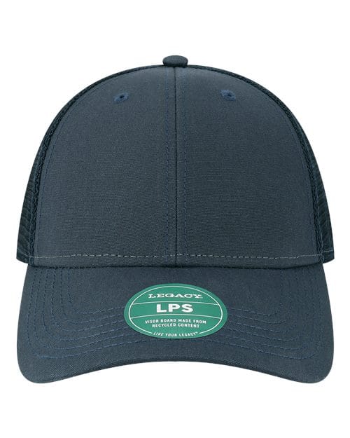 LPS-Lo-Pro Snapback Trucker Cap in Navy/ Navy