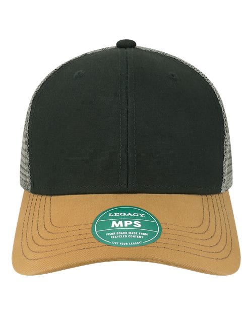 LEGACY 11222 Adjustable / Black/ Caramel/ Dark Grey MPS-Mid-Pro Snapback Trucker Cap